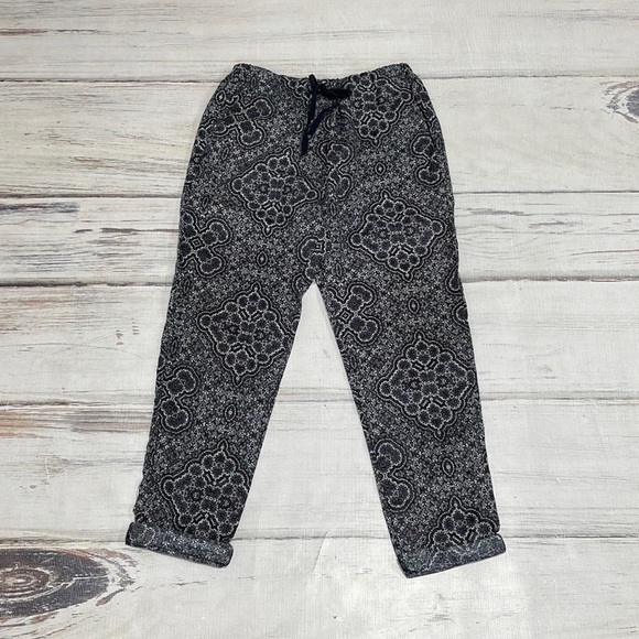 REVOLVE Overlover Pants Linen Printed Green Purple Yucca Size 29 - Picture 5 of 11